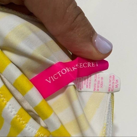 Victoria's Secret Bikini Top Swim Stripes Medium - Picture 7 of 9